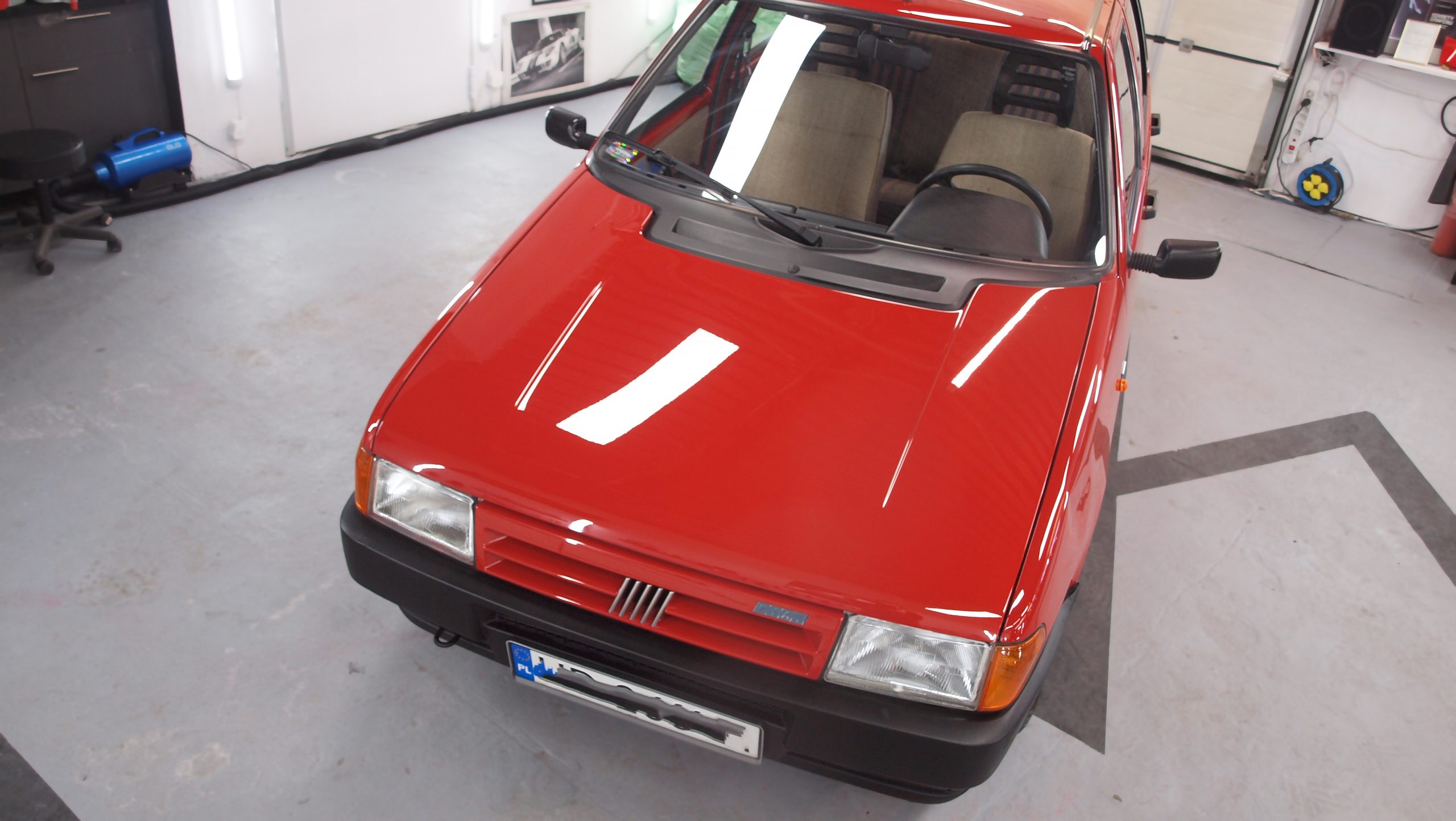 Fiat Uno po polerowaniu lakieru