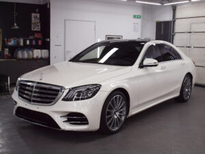 Mercedes S-klasa po zabezpieczeniu lakieru - przód