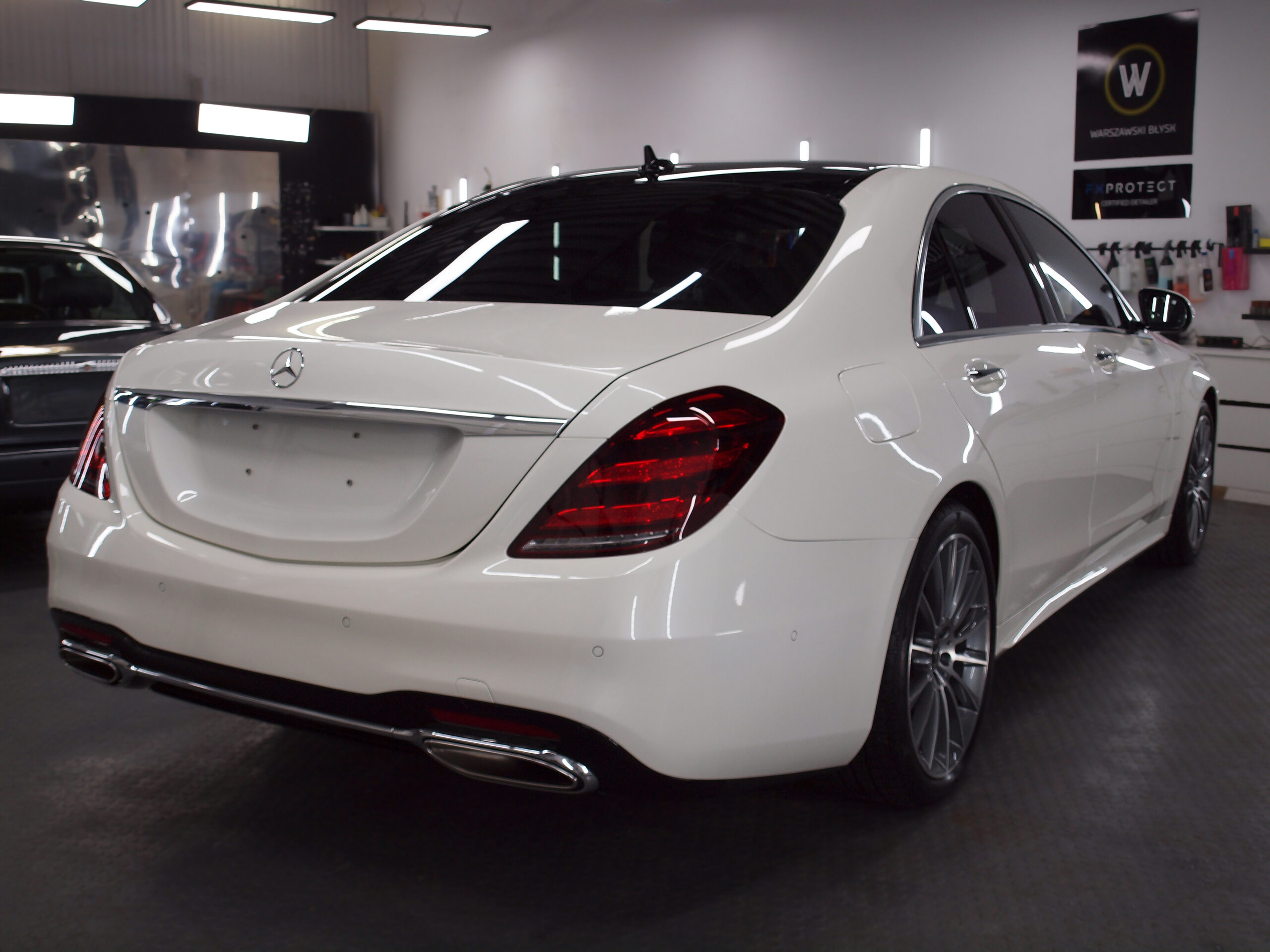Mercedes S-klasa po zabezpieczeniu lakieru - tył